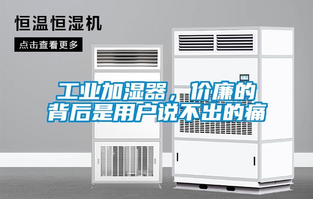 工業(yè)加濕器，價(jià)廉的背后是用戶(hù)說(shuō)不出的痛