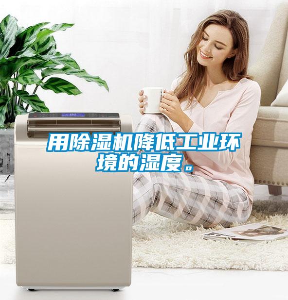 用除濕機降低工業環境的濕度。