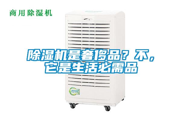 除濕機是奢侈品？不，它是生活必需品