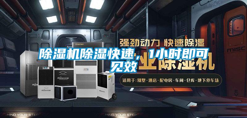 除濕機除濕快速，1小時即可見效