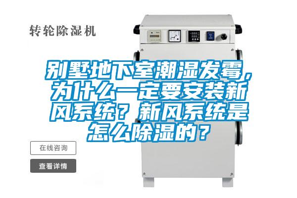 別墅地下室潮濕發(fā)霉，為什么一定要安裝新風(fēng)系統(tǒng)？新風(fēng)系統(tǒng)是怎么除濕的？