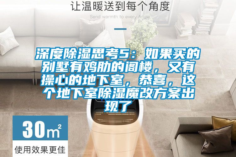 深度除濕思考5：如果買的別墅有雞肋的閣樓，又有操心的地下室，恭喜，這個地下室除濕魔改方案出現了