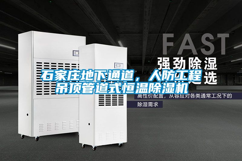 石家莊地下通道，人防工程吊頂管道式恒溫除濕機